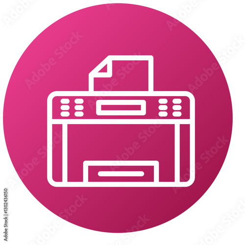 Vector Design Copy Machine Icon Style