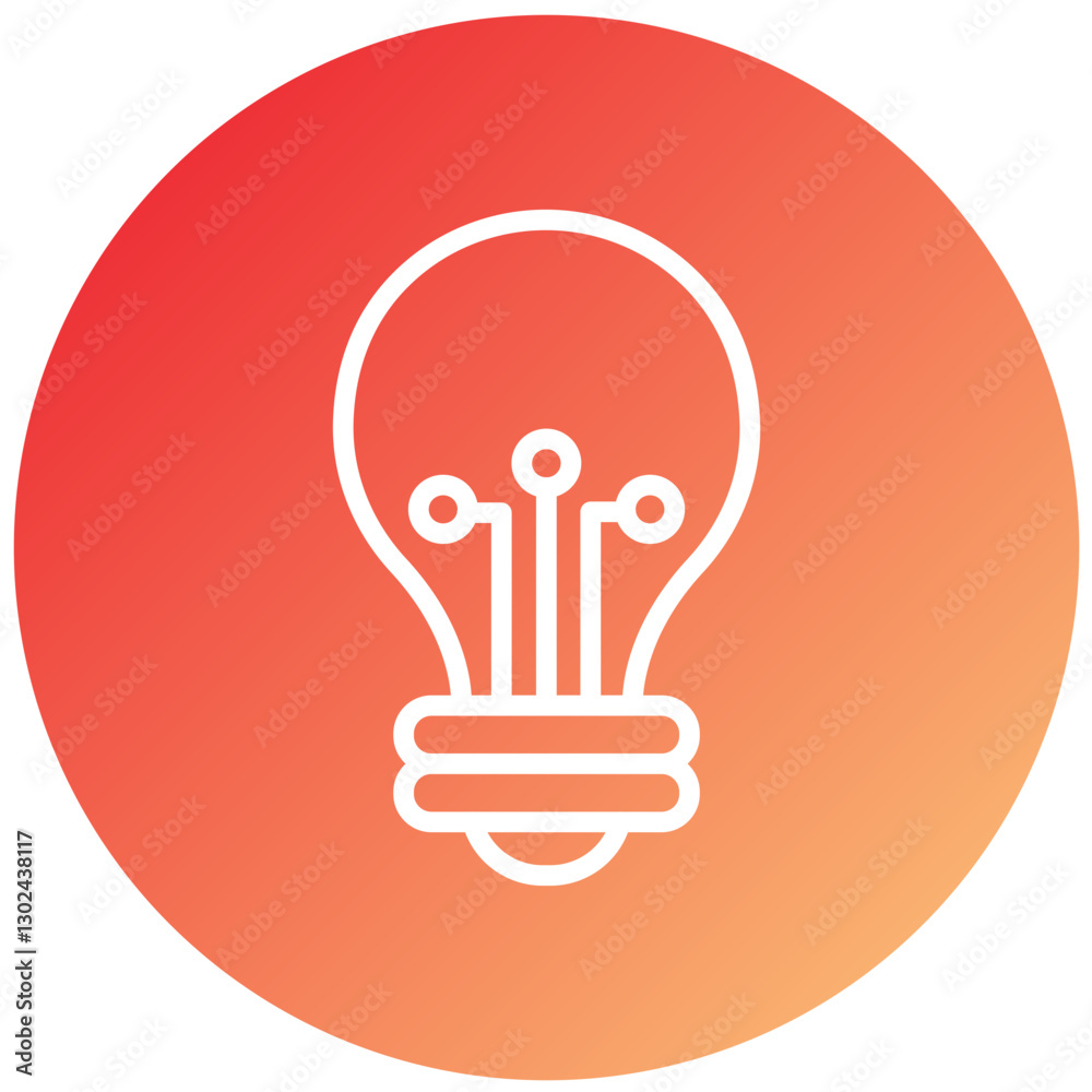 Vector Design Smart Bulb Icon Style Vector Design Smart Bulb Icon Style