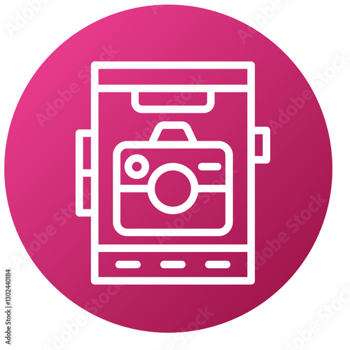 Vector Design Mobile Camera Icon Style