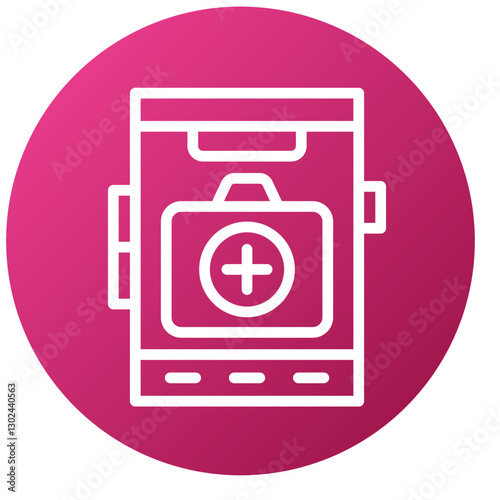 Free Download Vector Design Mobile Medical Icon Style - GFXLoad