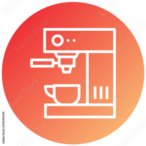 Vector Design Coffee Machine Icon Style