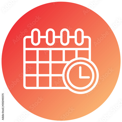 Vector Design Deadline Icon Style