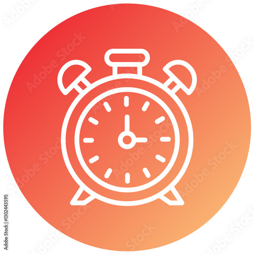 Vector Design Alarm Clock Icon Style