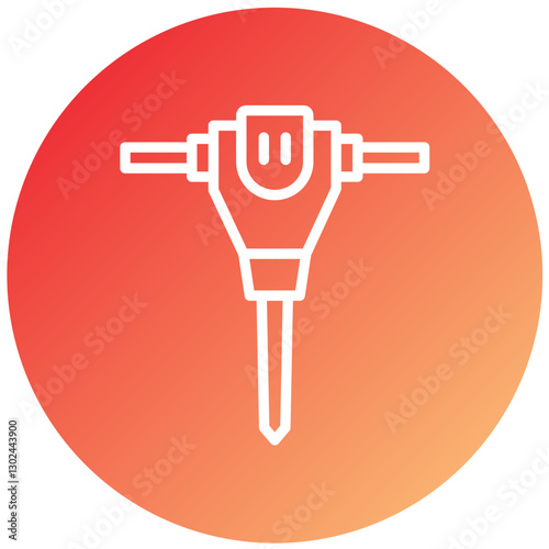 Jackhammer Vector Design Icon Style
