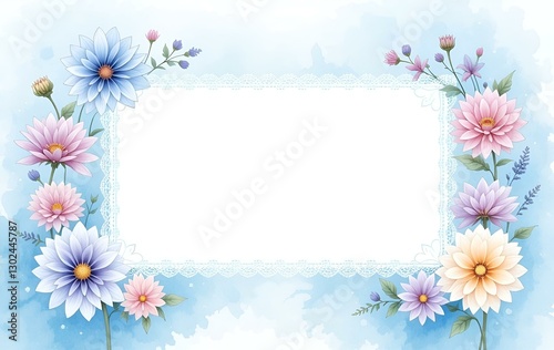 Flower background image, flower template, plant natural season banner texture