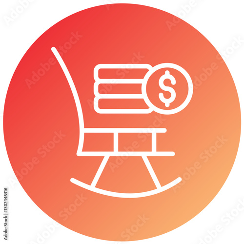 Retirement Fund Vector Design Icon Style