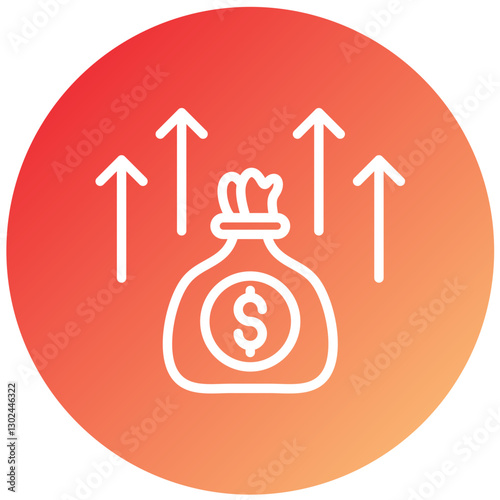 Profit Vector Design Icon Style