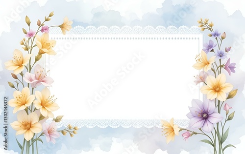Wallpaper Mural Flower background image, flower template, plant natural season banner texture Torontodigital.ca
