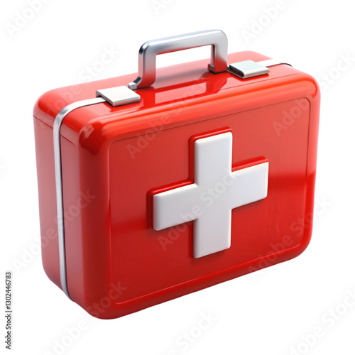 Wallpaper Mural Red first aid kit isolated on white background
 Torontodigital.ca