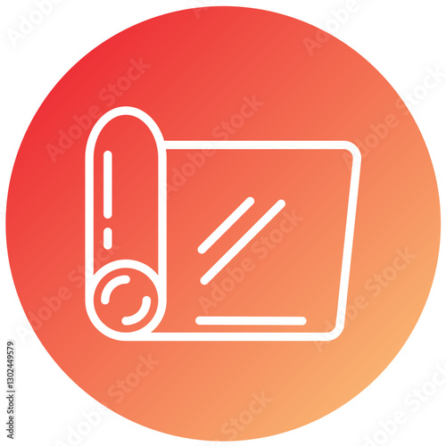 Yoga Mat Vector Design Icon Style
