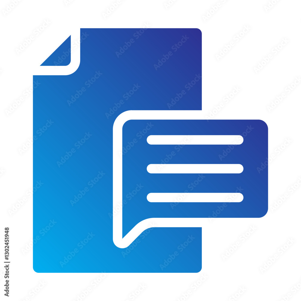 Chat documet copyright solid gradient icon Chat documet copyright solid gradient icon