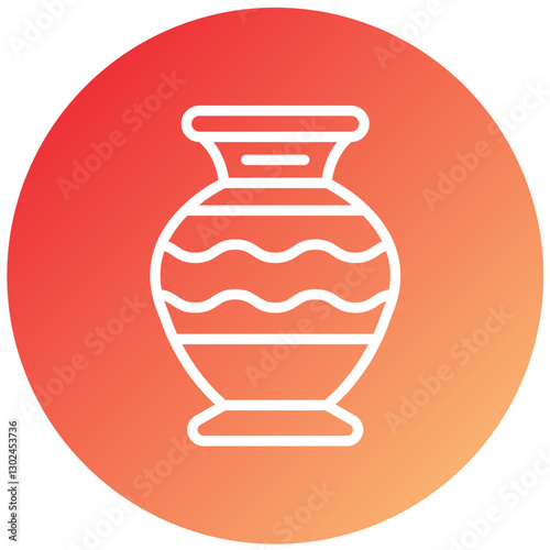 Vector Design Vase Icon Style