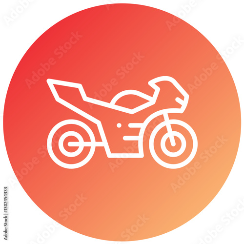 Vector Design Motorbike Icon Style