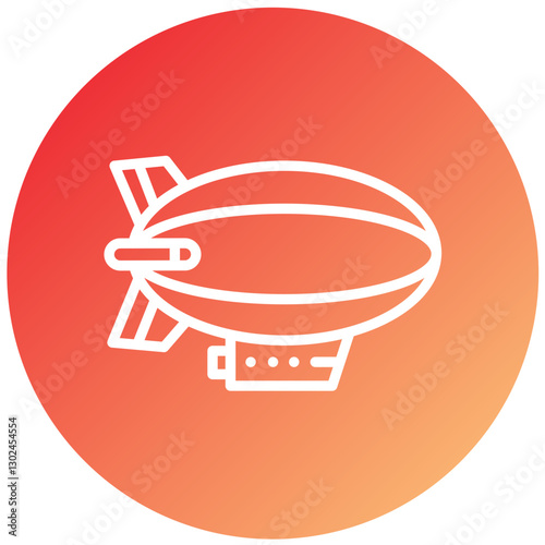 Vector Design Zeppelin Icon Style