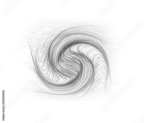 Mesmerizing Spiral with a Fluid Swirl Effect on Dark Background