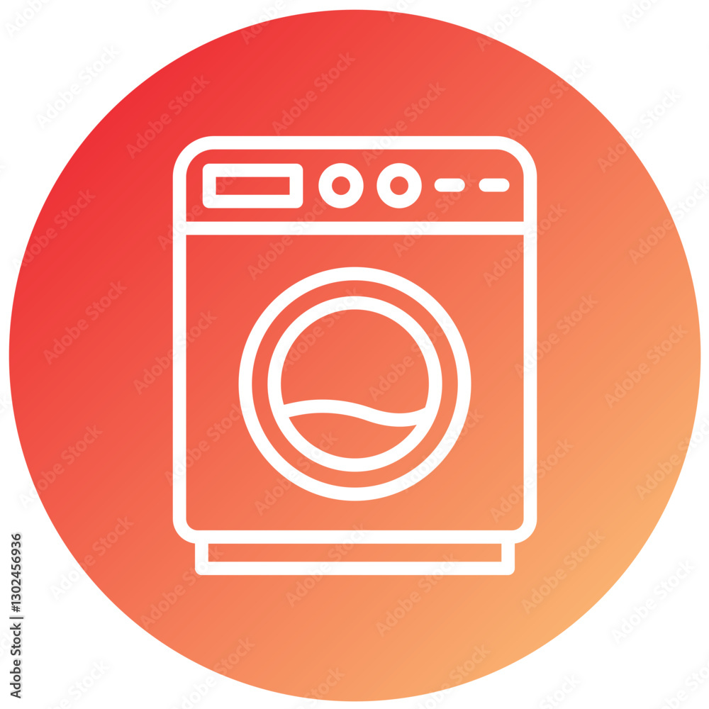 Vector Design Washing Machine Icon Style Vector Design Washing Machine Icon Style