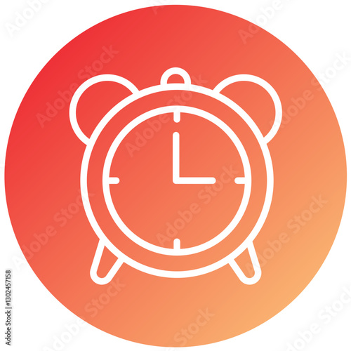 Vector Design Alarm Clock Icon Style