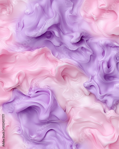 Abstract Pastel Swirl Texture: Dreamy Pink and Purple Fluid Patterns for Modern Design