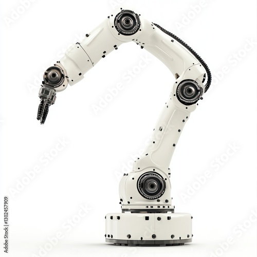 SCARA Robot isolated on white background. photo