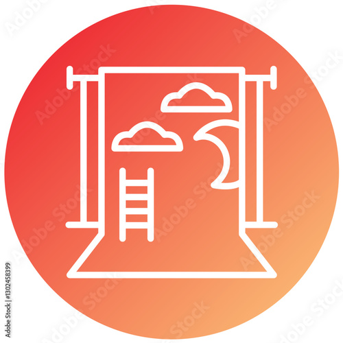 Vector Design Camera Backdrop Icon Style