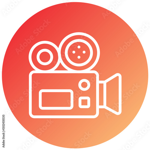 Vector Design Film Camera Icon Style