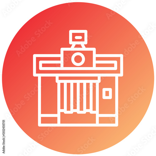 Vector Design Passport Photo Icon Style