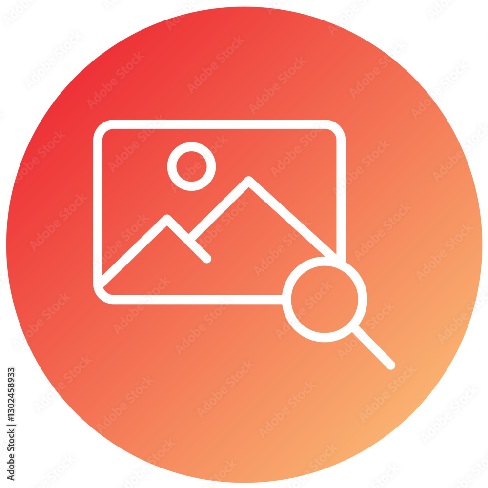 Vector Design Search Image Icon Style
