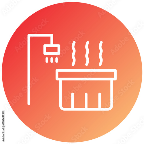 Vector Design Hot Tub Icon Style