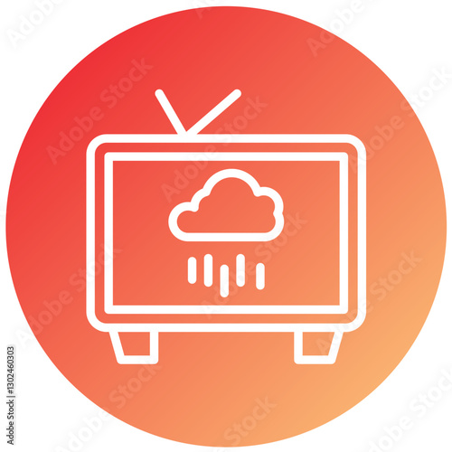 Vector Design Weather News Icon Style