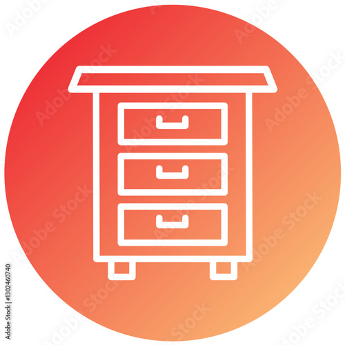 Vector Design Drawers Icon Style