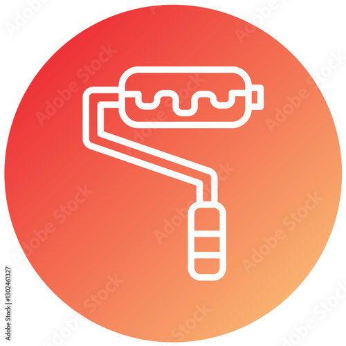 Vector Design Paint Roller Icon Style