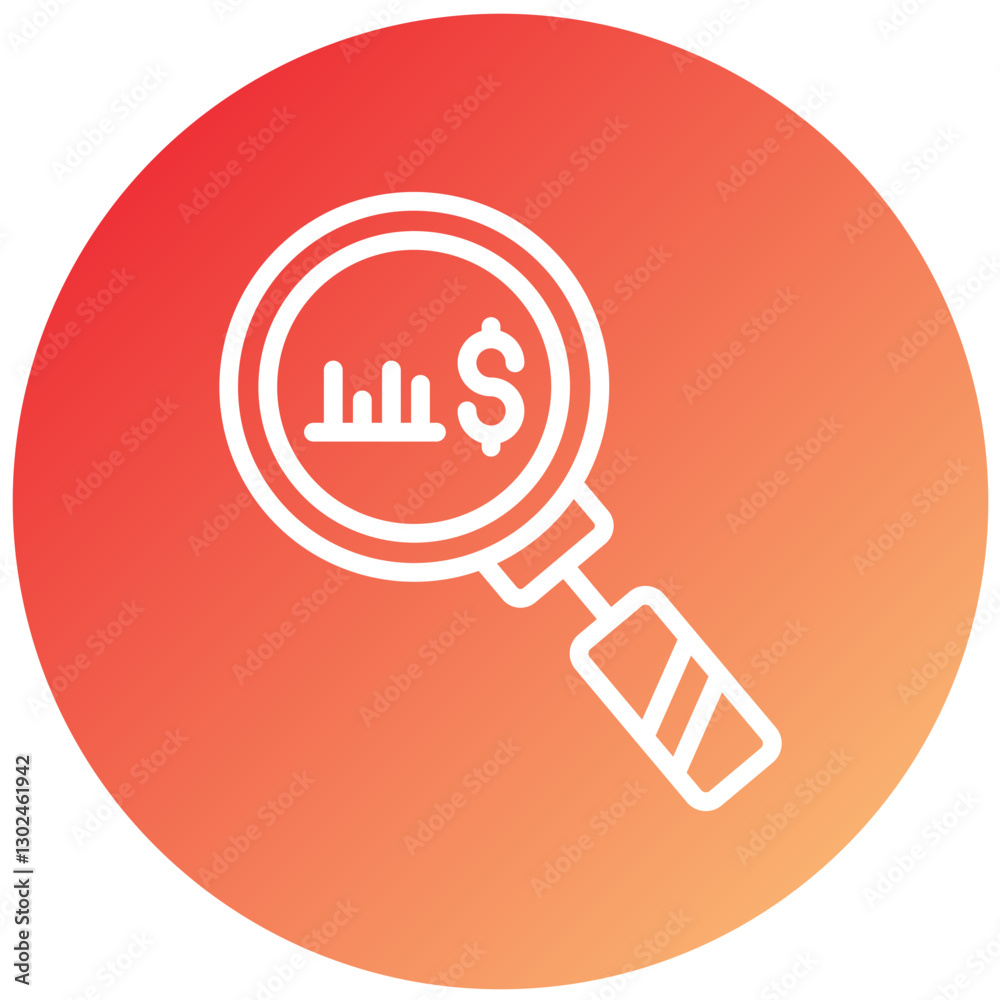 Vector Design Market Research Icon Style Vector Design Market Research Icon Style
