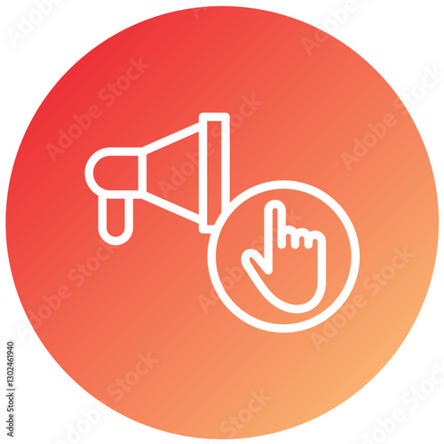Vector Design Ad Blocker Icon Style