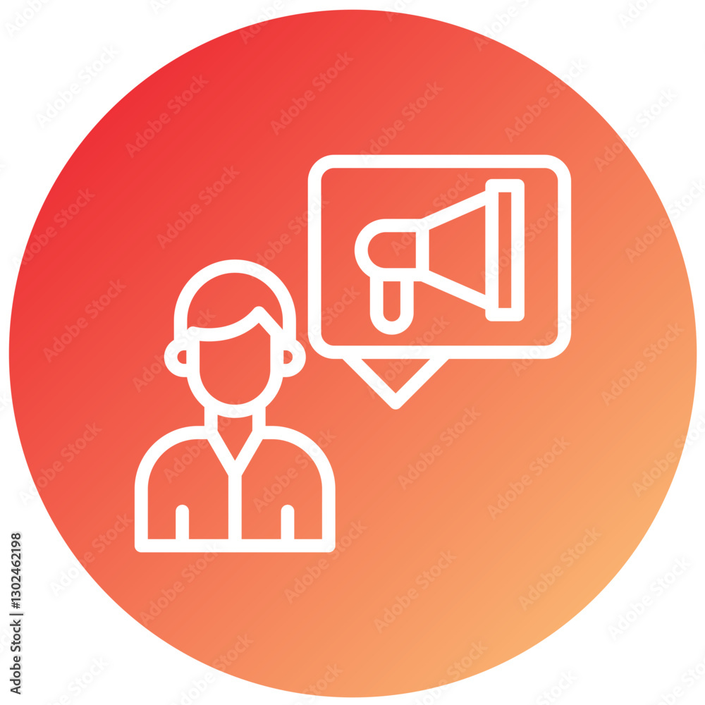 Fototapeta premium Vector Design Public Relations Icon Style