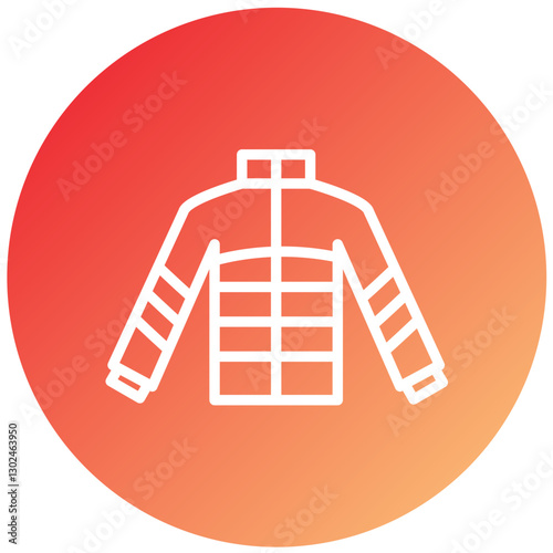 Vector Design Winter Coat Icon Style