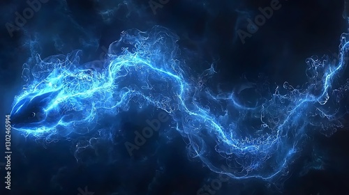 Electrifying Eel, A Mesmerizing Display of Bioluminescent Marine Life