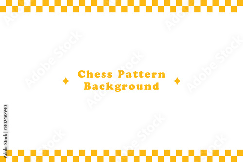 Chess Pattern Background Yellow