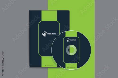 DVD case and disc label template design