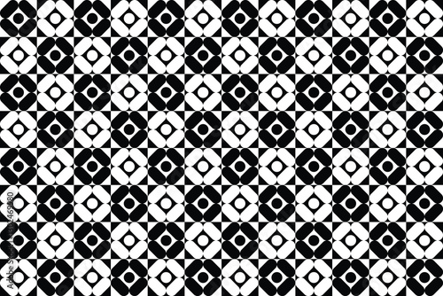 Geometric Pattern Background Black and White