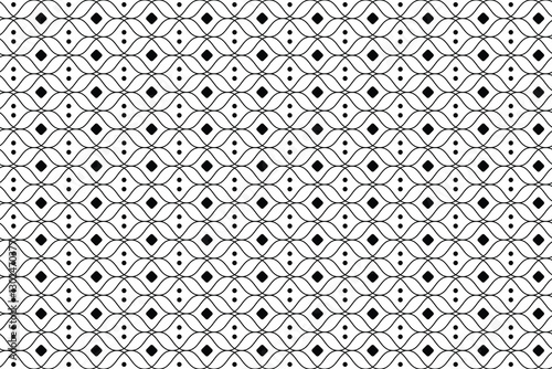 Geometric Tile Motif Pattern Background