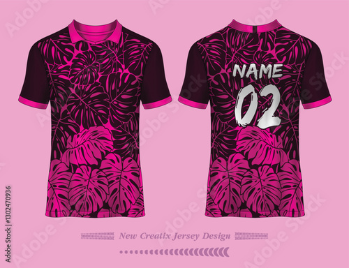 Vector futuristic abstract background pattern for sport jersey design
