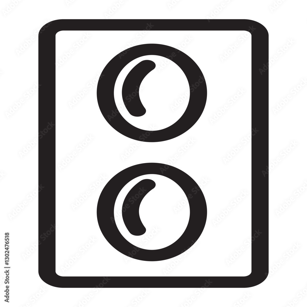 computer speaker icon featuring dual drivers for enhanced sound quality and stereo experience. computer speaker icon featuring dual drivers for enhanced sound quality and stereo experience.