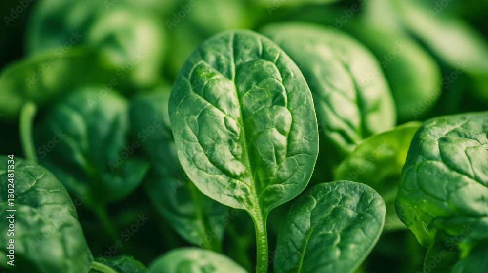 Fresh and tender green spinach leaves Fresh and tender green spinach leaves