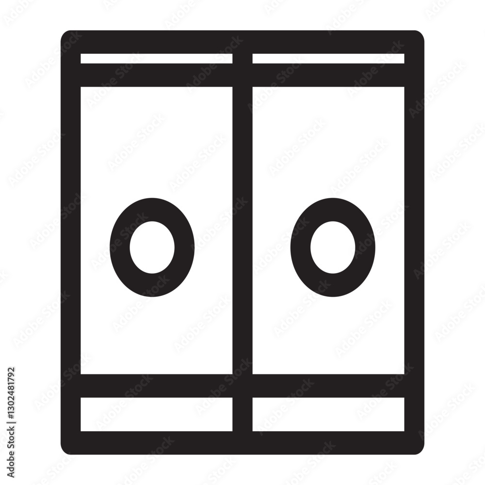 sturdy two-door wardrobe with short legs, representing stability and a modern look. sturdy two-door wardrobe with short legs, representing stability and a modern look.