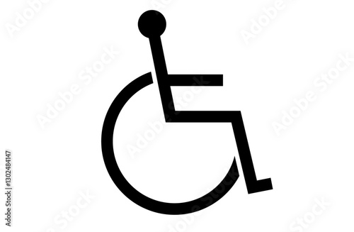 車椅子に乗る人のアイコン