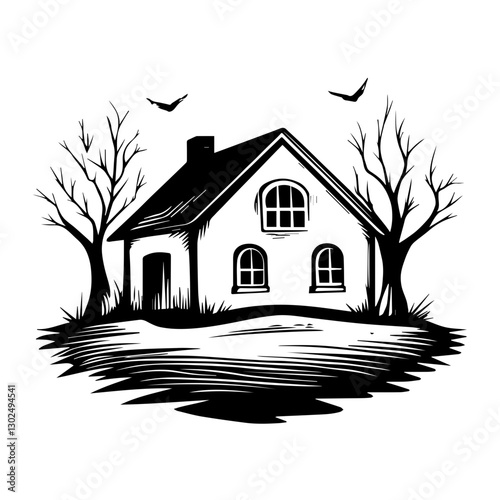 House Silhouette Art: A Beautiful Blend of Simplicity and Sophistication