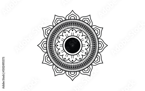 Old italian wrought iron grating with floral decorations against a white background for easy selection