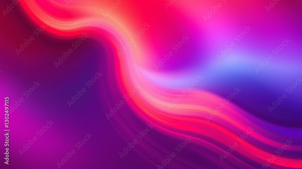 Obraz premium A cosmic light show where fiery red, molten orange, and cosmic violet merge in a radiant aurora, pulsing with otherworldly energy.