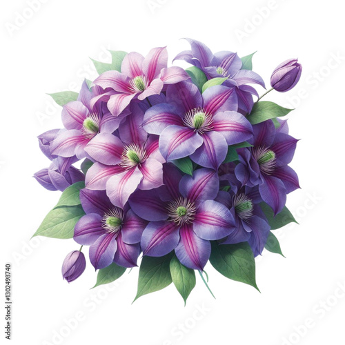 Clematis Bouquet vector