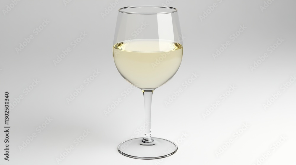 Pixelated Wine Glass With Pale Yellow Wine On Light Gray Background Pixelated Wine Glass With Pale Yellow Wine On Light Gray Background